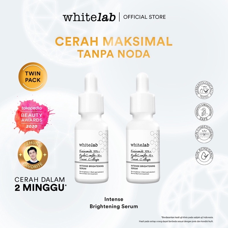 Jual ORIGINAL WHITELAB Intense Brightening Face Serum 20ml