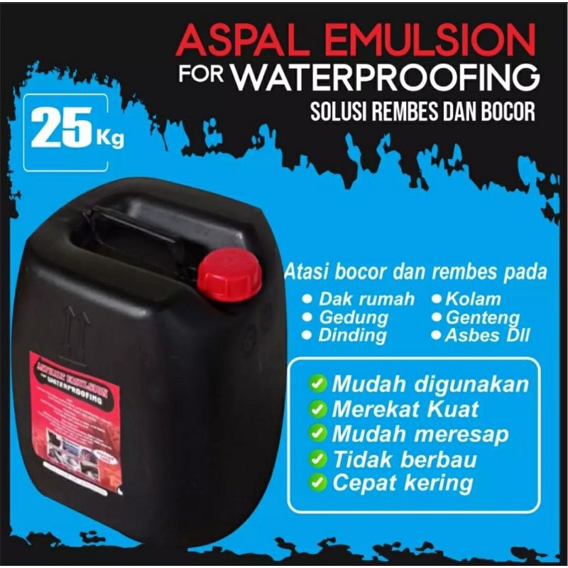 Jual Aspal Cair Emulsion For Waterproofing Per 25kg Shopee Indonesia