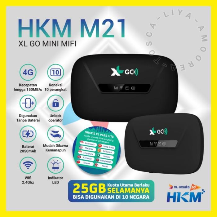 Jual Modem Hkm001 Mifi 4G Wifi Unlock Bypass 3000Mah Free Xl Go Izi