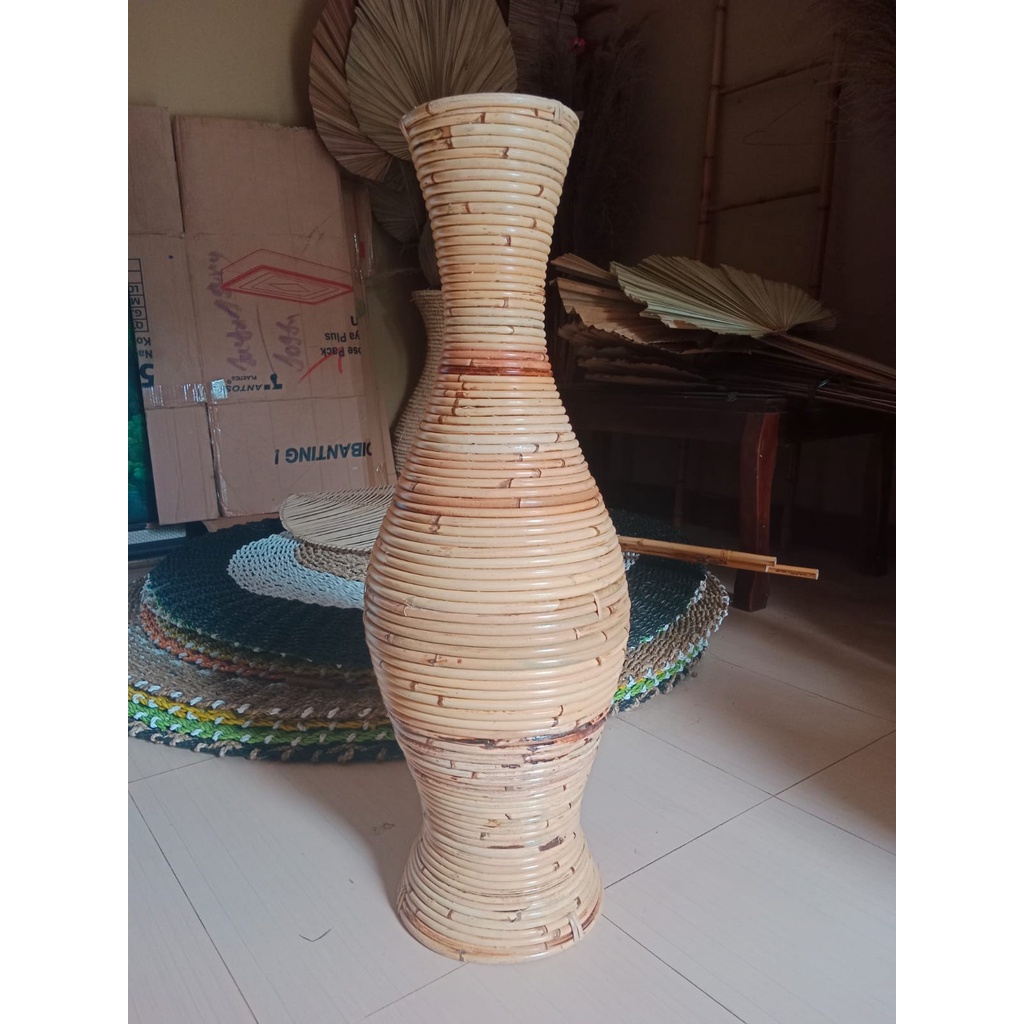 Jual Vas Rotan Tinggi 70cm Vas Rotan Murah Guci Rotan Shopee Indonesia