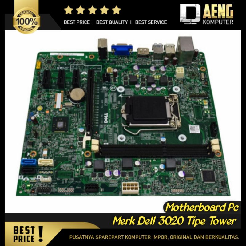 Jual Motherboard Mainboard Mobo Pc Merk Dell Optiplex 3020 Type Tower