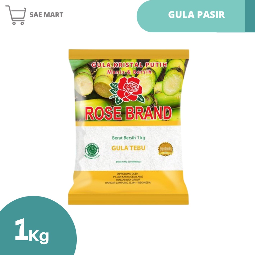 Jual Gula Pasir Rose Brand 1 Kg Shopee Indonesia