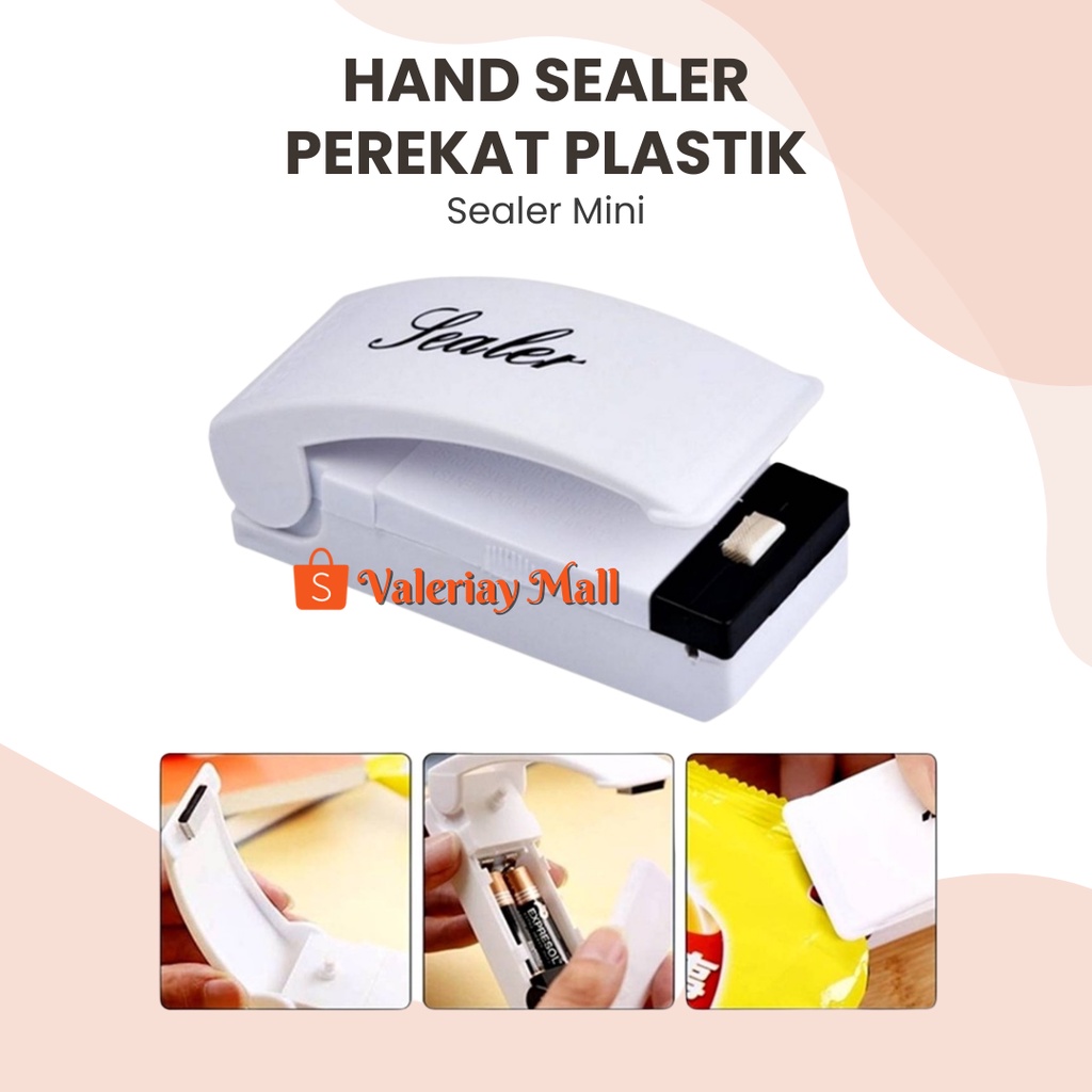 Jual Alat Perekat Plastik Snack Elektrik Mini Hand Heat Sealer Premium