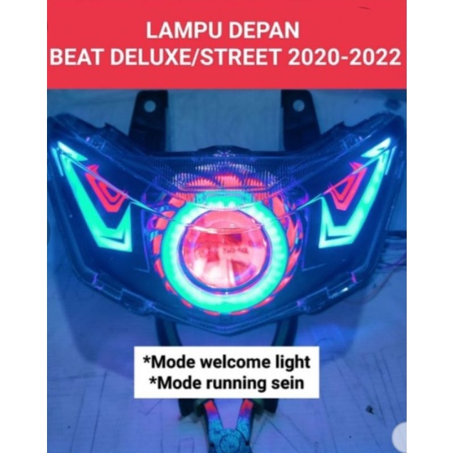 Jual Projie Beat Deluxe Lampu Depan Beat New Shopee Indonesia