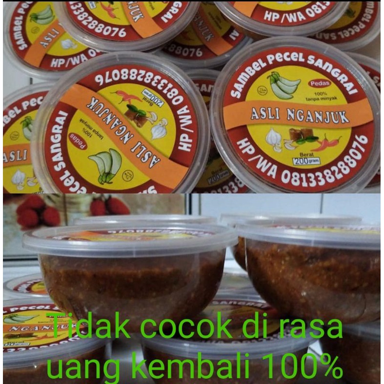 Jual Sambel Pecel Bumbu Pecel Bumbu Gado Sambal Pecel Asli Nganjuk