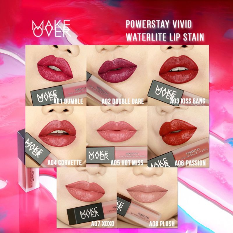 Jual MAKE OVER POWERSTAY VIVID WATERLITE LIP STAIN MAKEOVER LIP STAIN