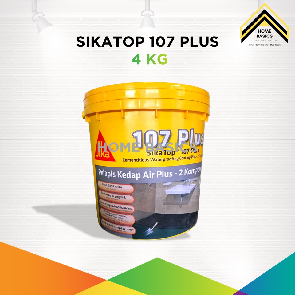 Jual Pelapis Anti Bocor Sika Top 107 Plus 4 Kg Semen Kedap Air 2