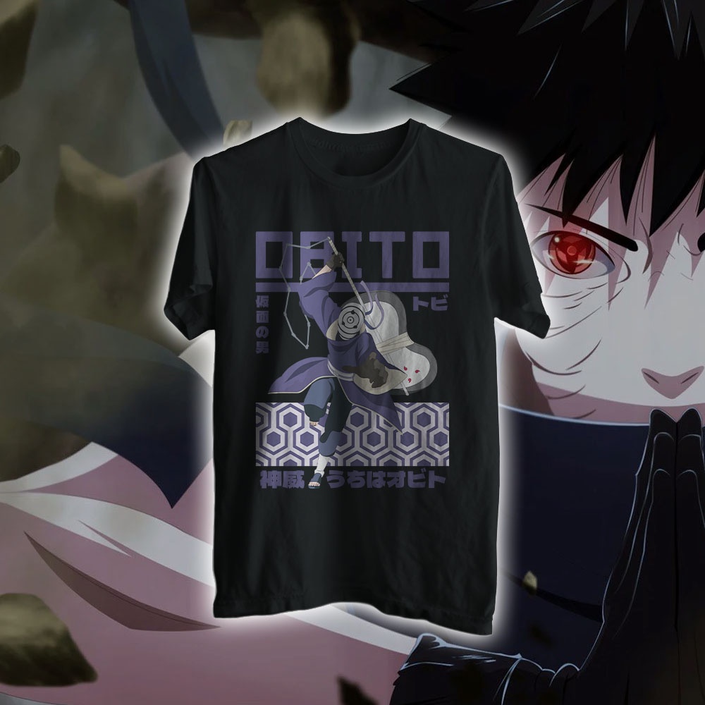 Jual Mukougawa Kaos Naruto Uchiha Obito Shopee Indonesia