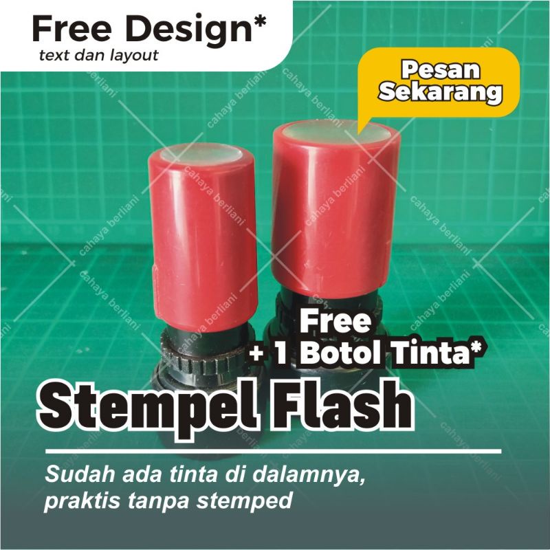 Jual Stempel Flash Otomatis Bulat Kecil Shopee Indonesia