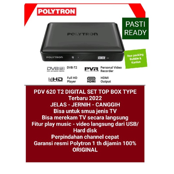 Jual Set Top Box Polytron PDV 620 T2 Shopee Indonesia