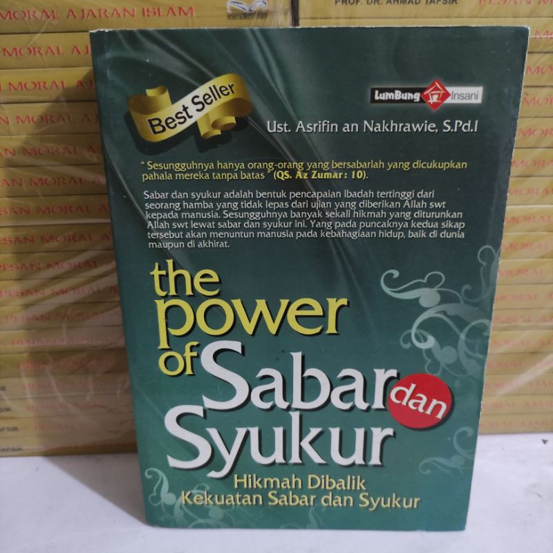 Jual BUKU OBRAL MURAH THE POWER OF SABAR DAN SYUKUR Shopee Indonesia