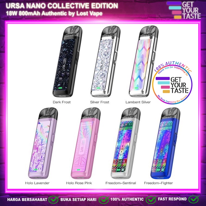 Jual Lost Vape Ursa Nano Collective Sepecial Edition 18W 800mAh Pod Kit