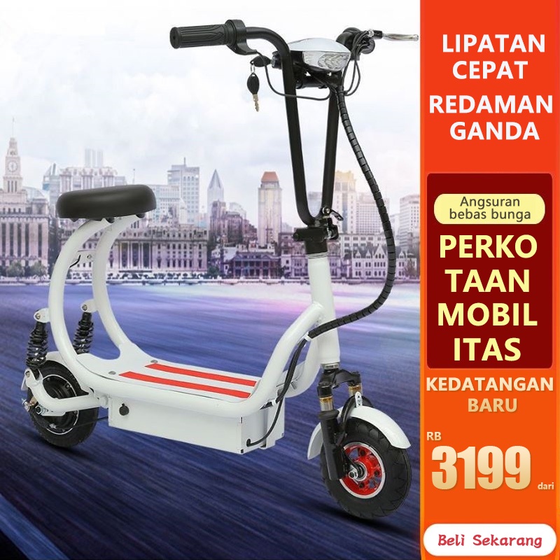 Jual Sepeda Listrik Dewasa Skuter Listrik Jangkauan Km Scooter