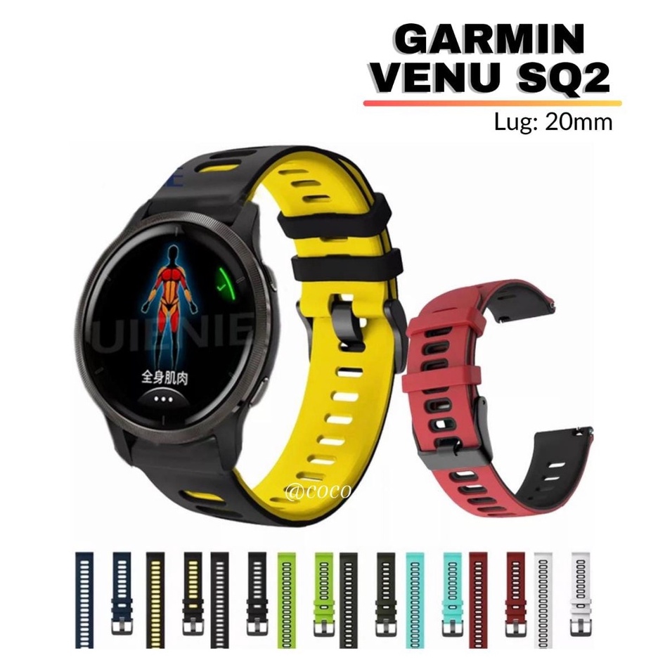 Jual Tali Jam Strap Garmin Watch Venu Sq Venu Sq Twocolor Rubber