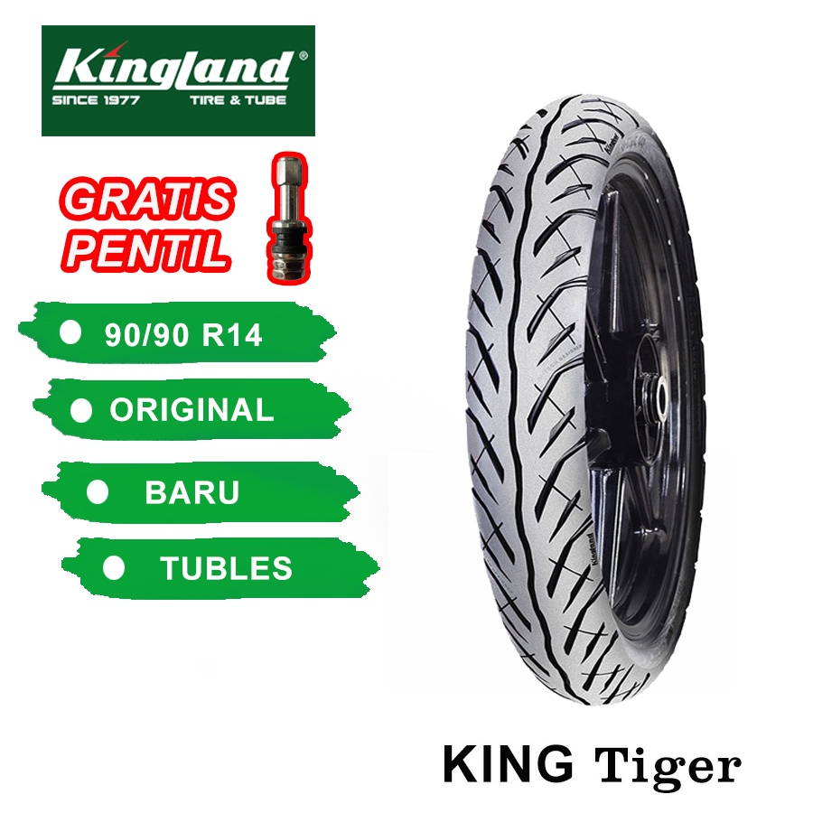 Jual Ban Motor Matic Kingland Tiger Ukuran 90 90 Ring 14 Tubles