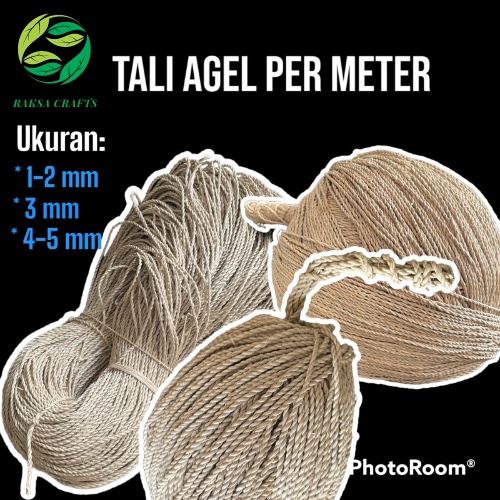 Jual Tali Agel Per Meter Ukuran Mm Murah Tali Serat Alam