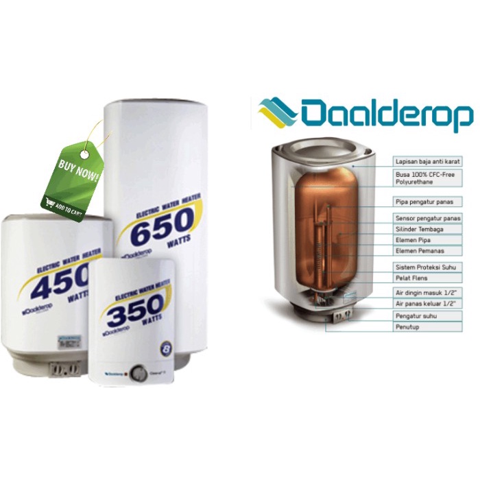 Jual Daalderop Water Heater L Shopee Indonesia