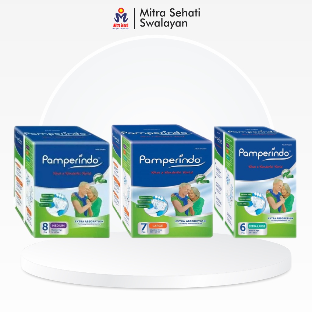 Jual PAMPERINDO ADULT DIAPERS L7 M8 XL6 Mitra Sehati Swalayan