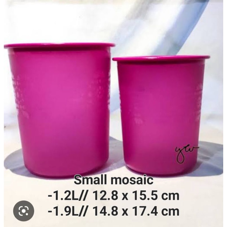 Jual Tupperware Mosaic Canister Small 2pcs Shopee Indonesia