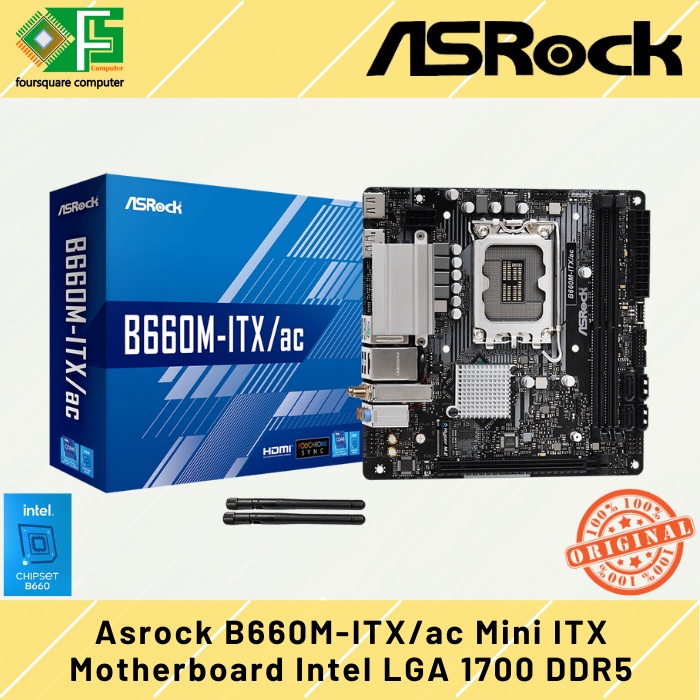 Jual Motherboard Asrock B M Itx Ac Intel Lga Gen Dan Mini