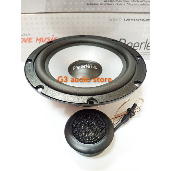 Jual Speaker Midbass Peerless Ec Inch Plus Tweeter Dome Magnet