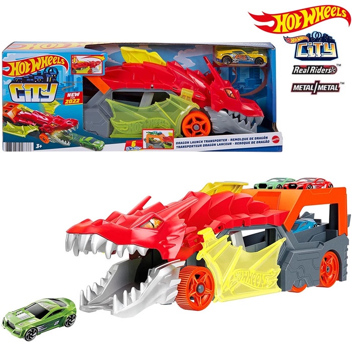 Jual Hot Wheels Hotwheels City Dragon Launch Transporter GTK42 Shopee