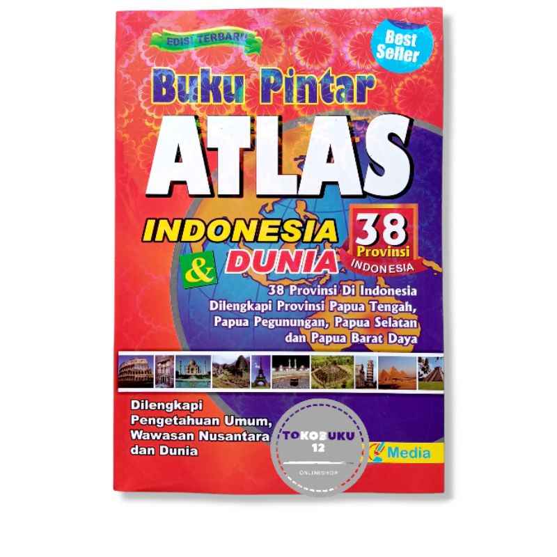 Jual Buku Pintar Atlas Provinsi Indonesia Dunia Lm Shopee