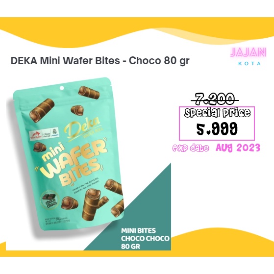 Jual Deka Mini Wafer Bites Choco Gram Shopee Indonesia