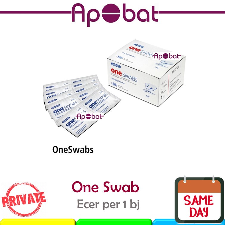 Jual Apobat Oneswab Dus Alkohol Swab One Swab Onemed Antiseptik