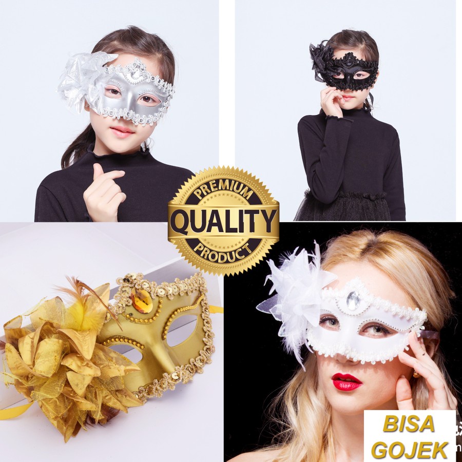 Jual Topeng Party Gold Pesta Masqurade Cantik Sexy Shopee Indonesia