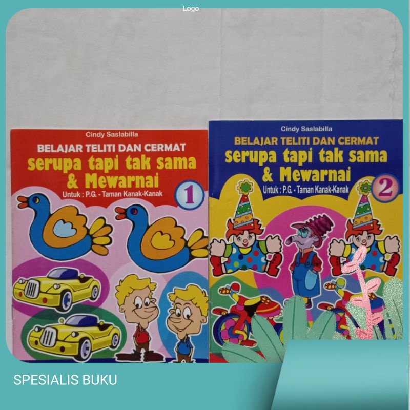 Jual Buku Belajar Teliti Dan Cermat Serupa Tapi Tak Sama Mewarnai