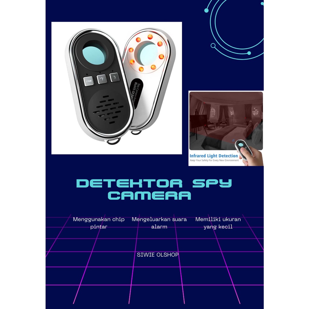 Jual Alat Detektor Penyadap Kamera Tersembunyi Camera Bug Detector