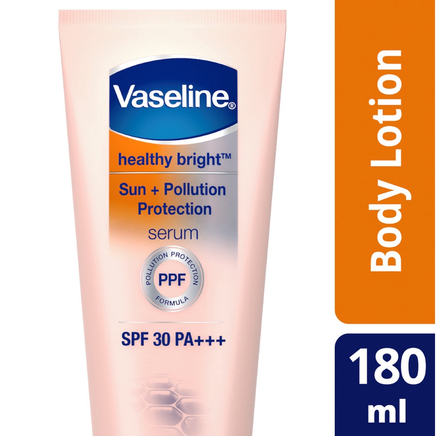 Jual Vaseline Healthy Bright Sun Pollution Protection Serum Hand Body