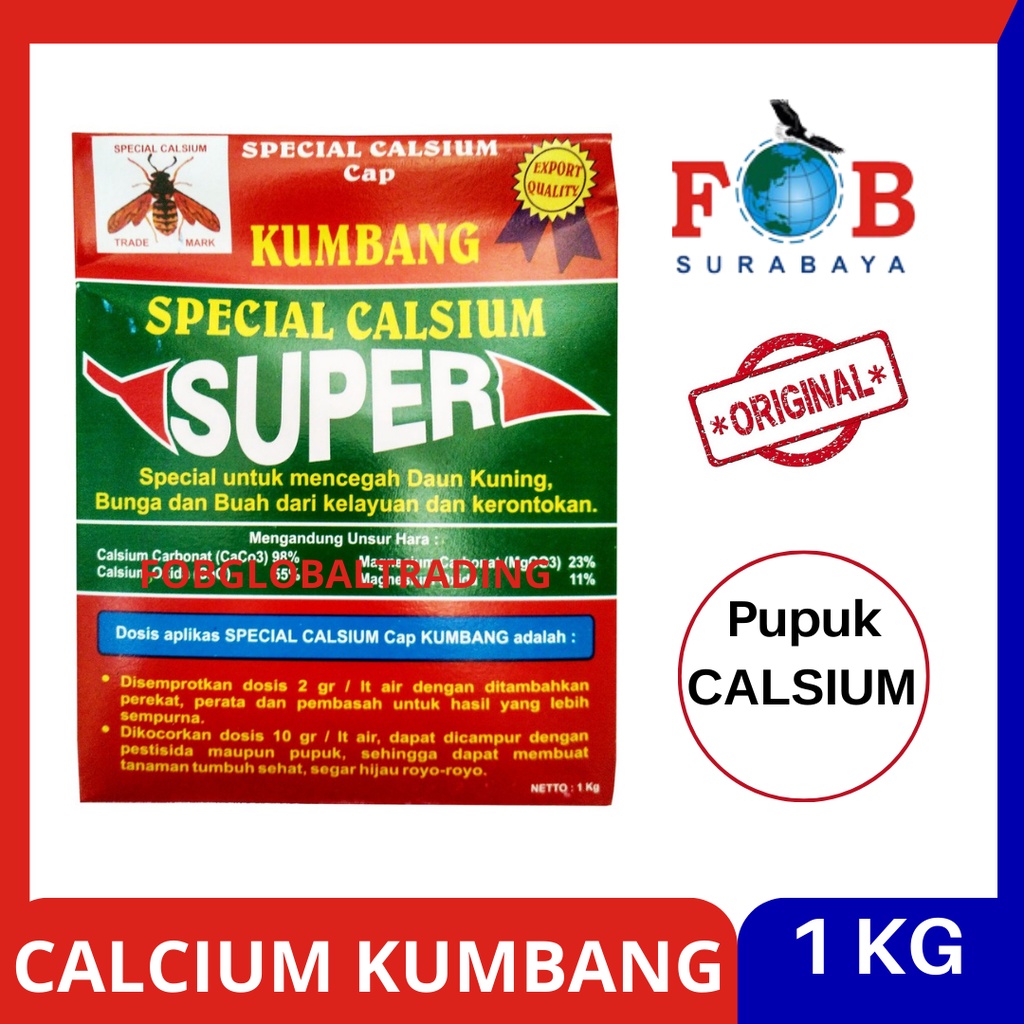 Jual PUPUK CALSIUM KUMBANG SUPER 1 KG CAP KUMBANG Shopee Indonesia