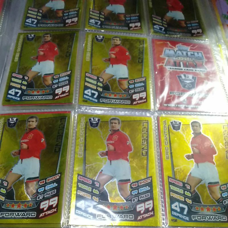 Jual Card Match Attax Legend Eric Cantona Manchester United Shopee