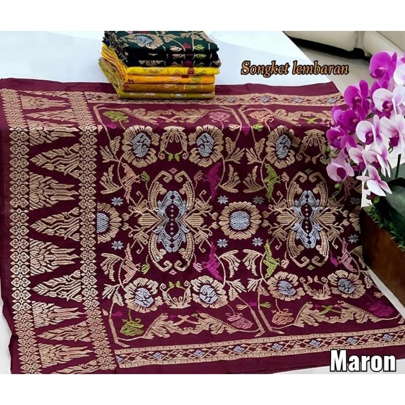 Jual Kamen Katun Songket Bordir Lembaran Shopee Indonesia