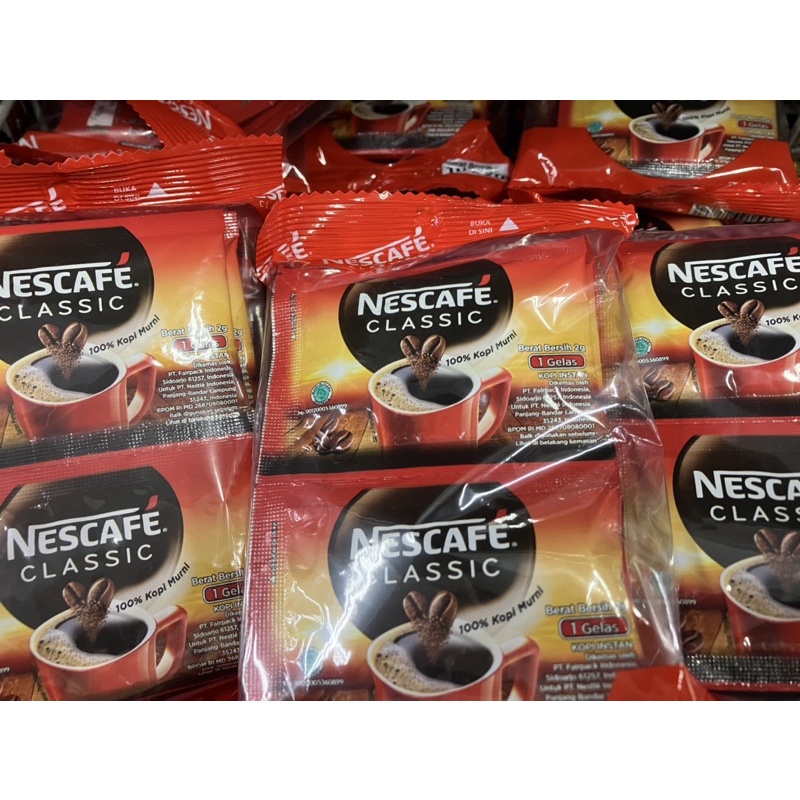 Jual Kopi Nescafe Classic Isi 10 Pcs Shopee Indonesia