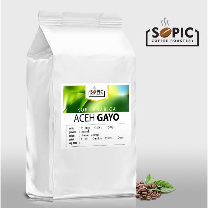 Jual Kopi Arabica Aceh Gayo Gr Biji Bubuk Shopee Indonesia