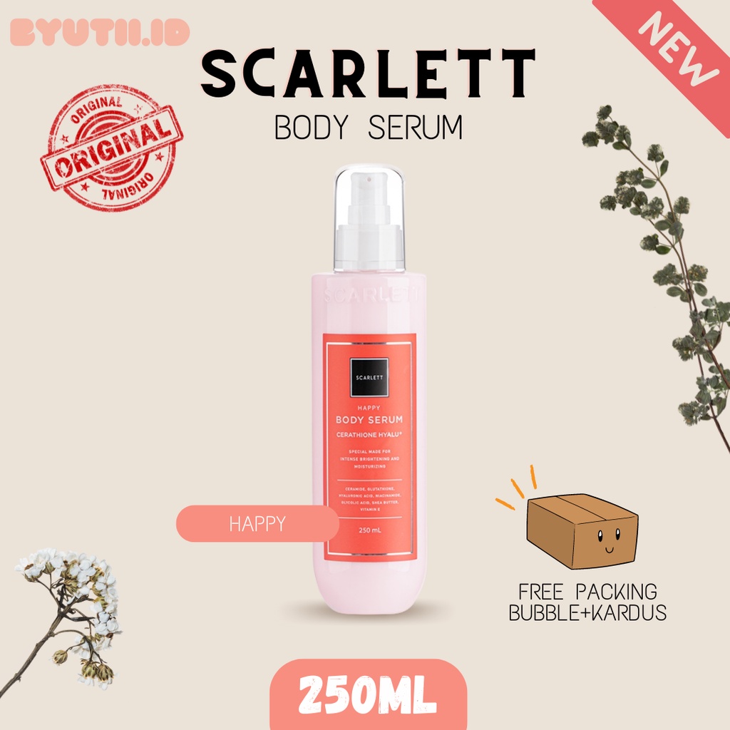 Jual Scarlett Whitening Body Serum Happy Ml Shopee Indonesia