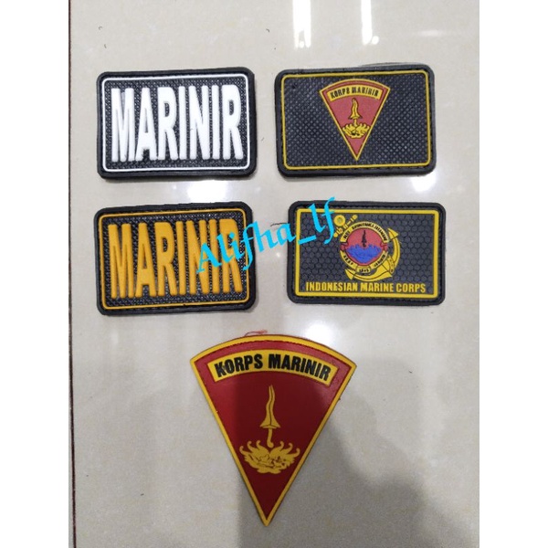 Jual Patch Rubber Logo Tni Al Marinir Polisi Kopaska Brimob Pomal Bpbd