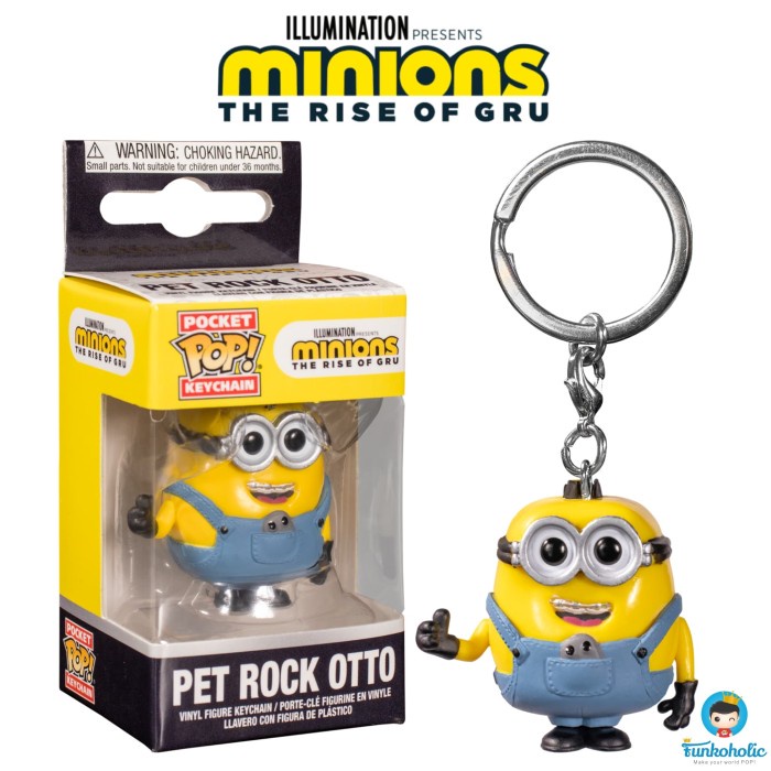 Jual Funko Pocket POP Keychain Minions The Rise Of Gru Pet Rock Otto