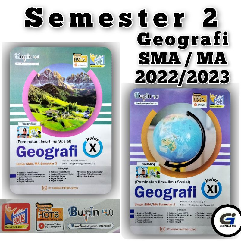 Jual Buku Lks Geografi Sma Kelas Semester L Bupin Shopee