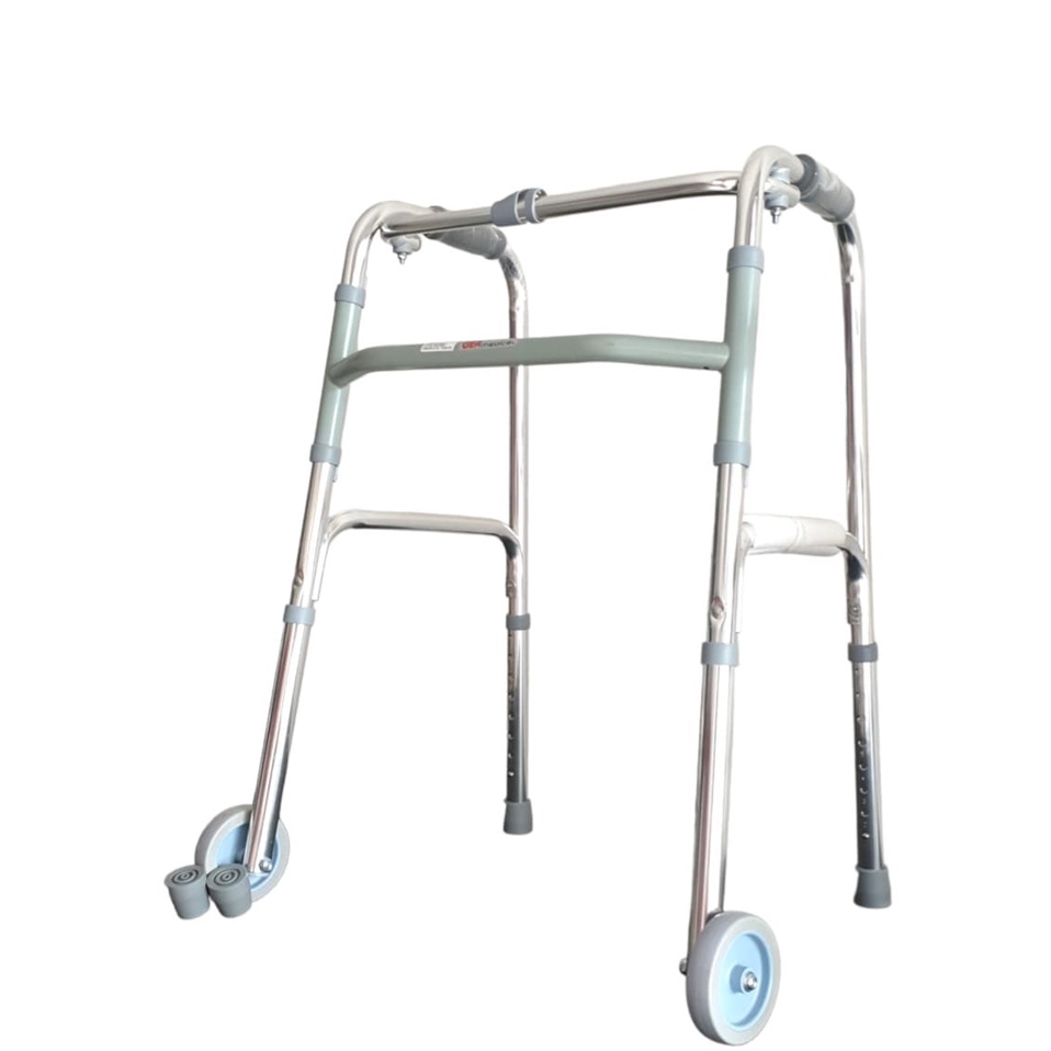 Jual Walker Pakai Roda Lipat Alat Bantu Jalan Walking Aid Lipat Tongkat