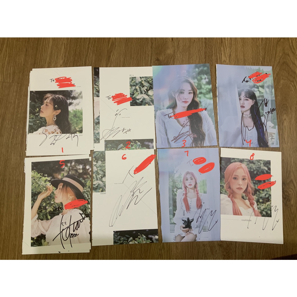 Jual Dreamcatcher Fansign Page Jiu Sua Siyeon Handong Yoohyeon Dami