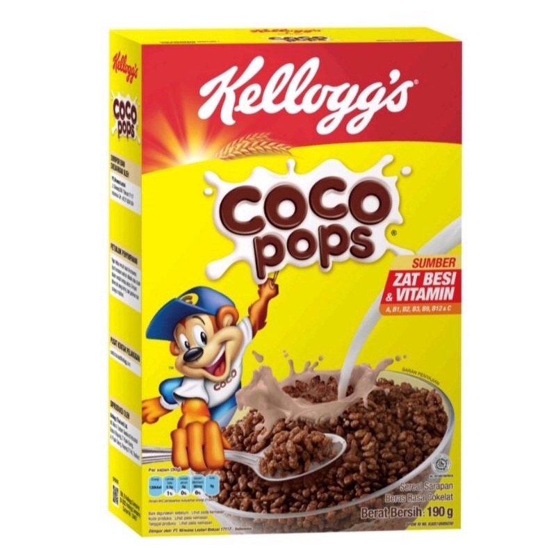 Jual Sereal Kellogs Coco Pops Honey Crunch Rice Krispies Shopee Indonesia