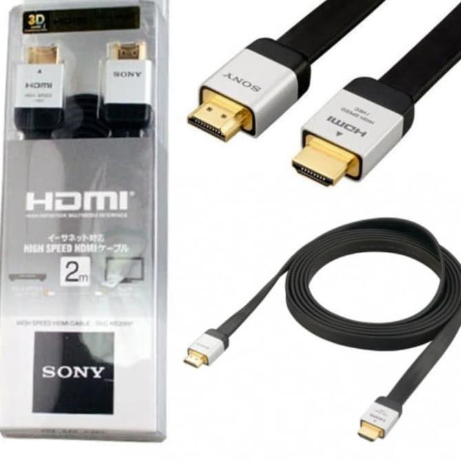 Jual PRODUK KABEL HDMI TO HDMI SONY GOLD HIGH SPEED 4K 2 METER 3D FULL