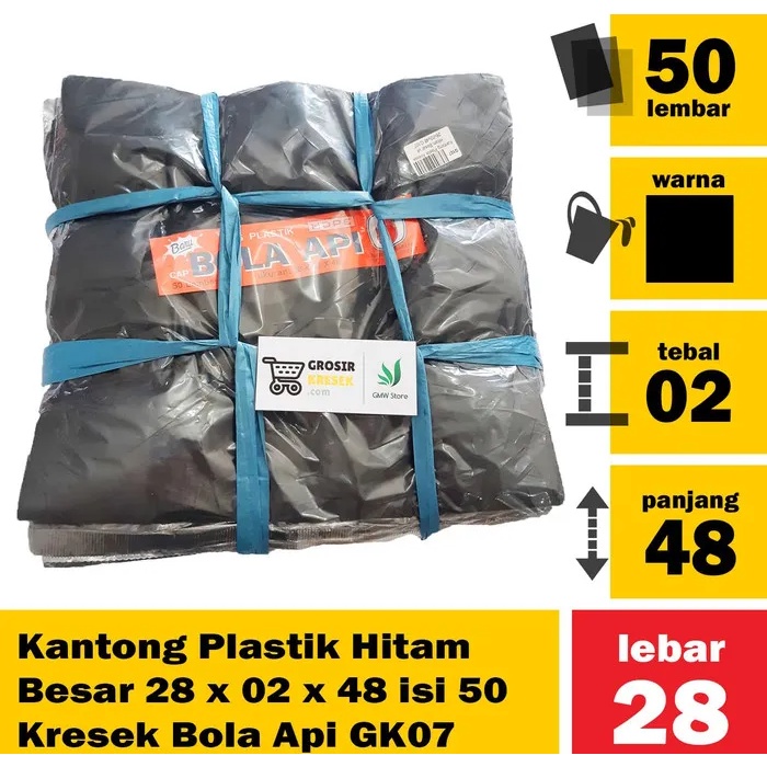 Jual Kantong Plastik Hitam Besar X X Isi Kresek Bola Api