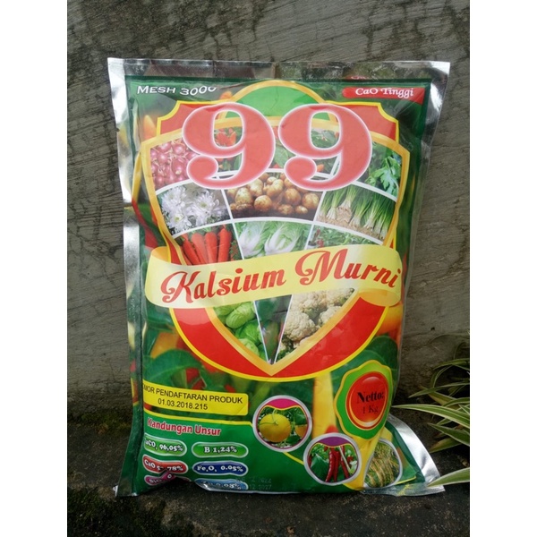 Jual Pupuk Kalsium Murni 99 Kemasan 1 Kg Shopee Indonesia