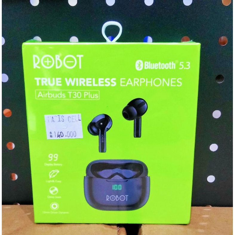 Jual Robot Tws Wireless Earphone Airbuds T Plus Bt Original