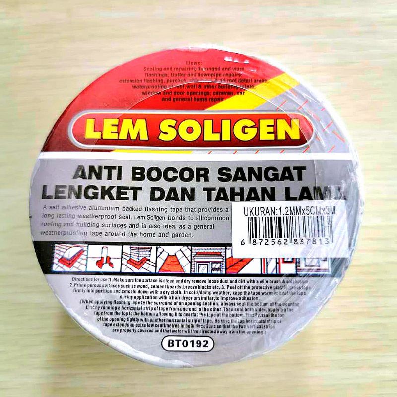 Jual SOLIGEN Lem Lakban Talang SOLIGEN SERBAGUNA ANTI BOCOR Lem Seng